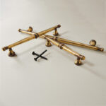 regency pull handle aged brass