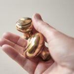 regency cabinet knob aged brass