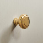 regency cabinet knob polished brass