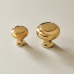 regency cabinet knob polished brass