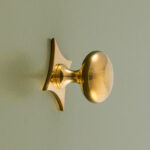 grace star cabinet knob polished brass