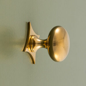 grace star cabinet knob polished brass
