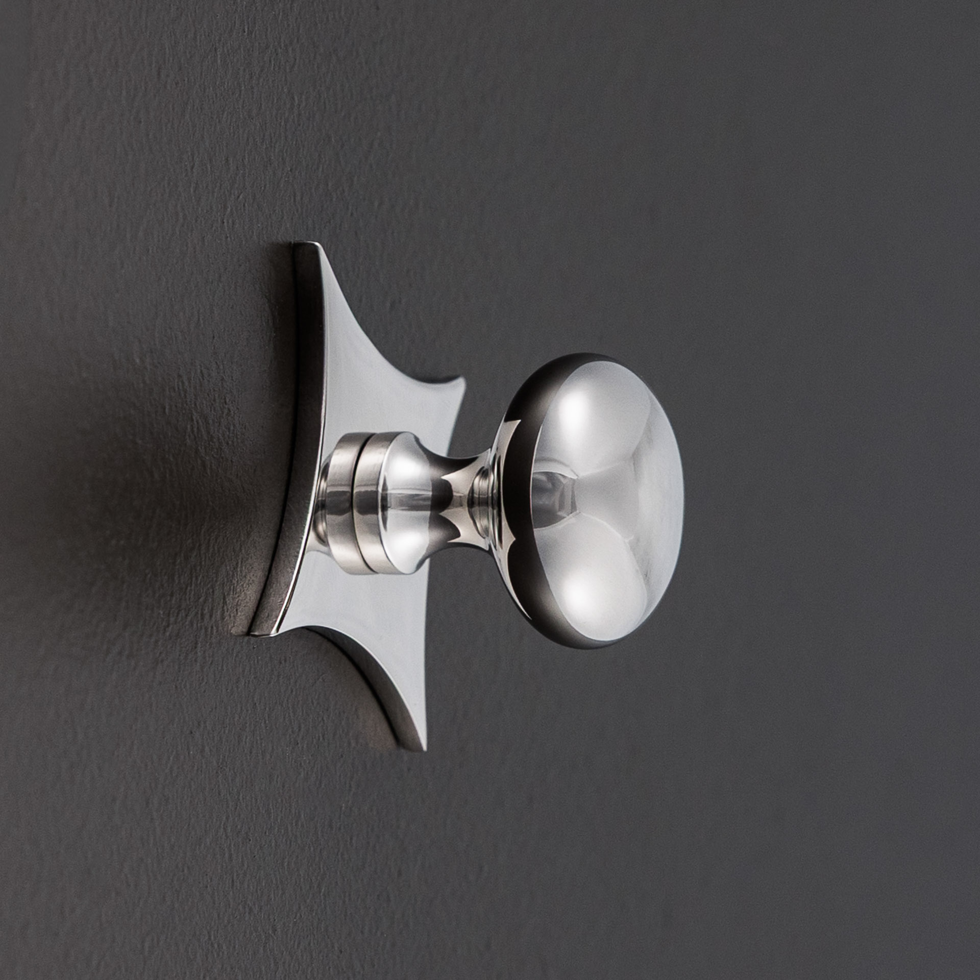 grace star cabinet knob polished nickel