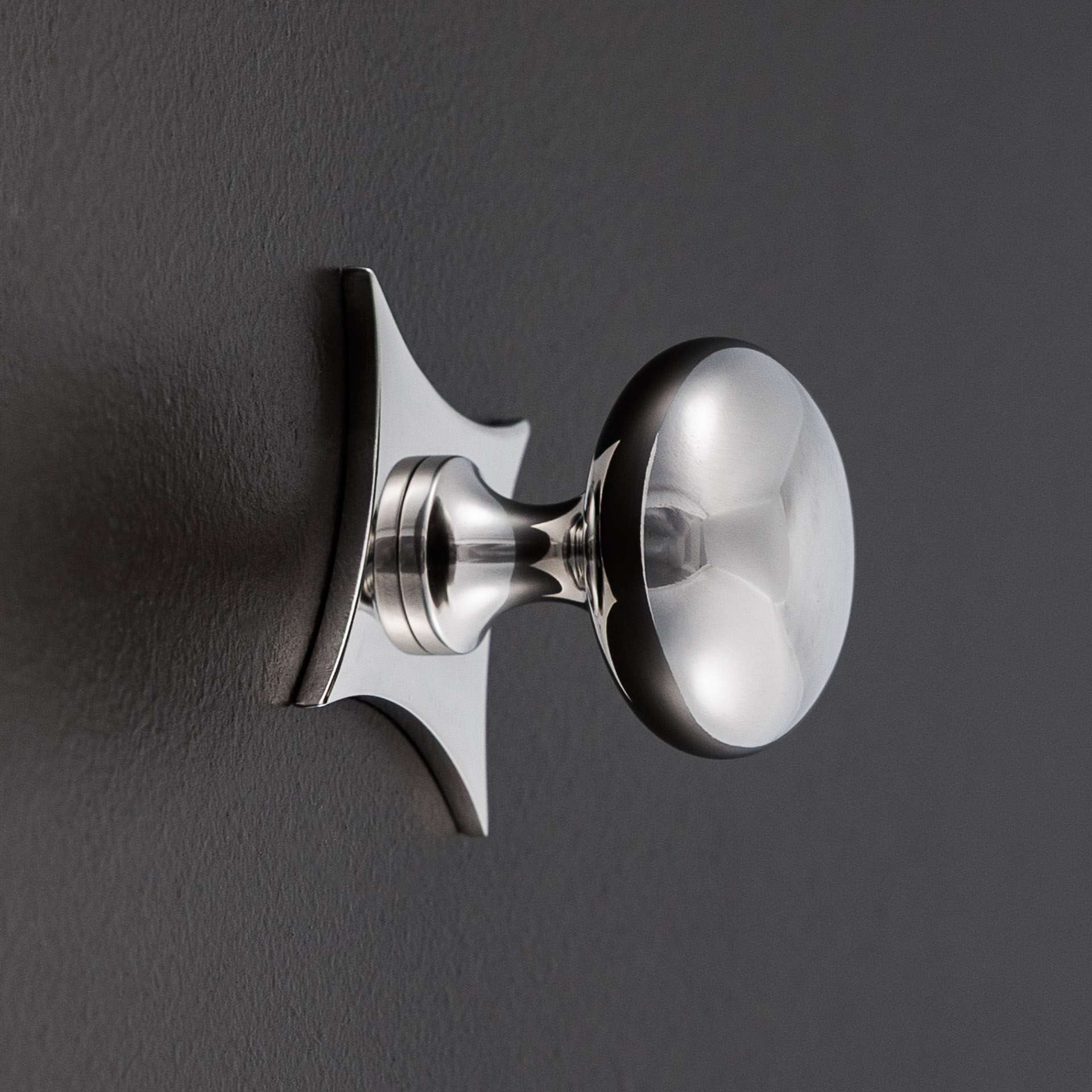 grace star cabinet knob polished nickel