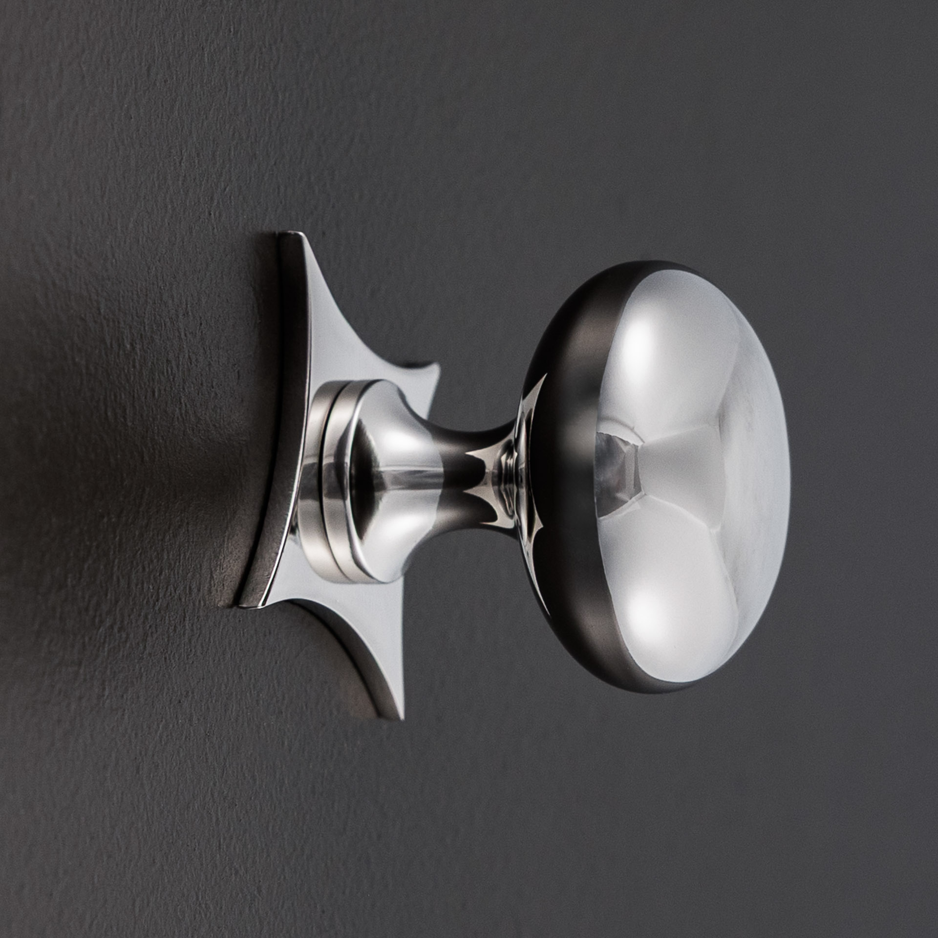grace star cabinet knob polished nickel