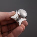 grace star cabinet knob polished nickel