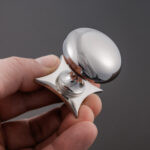 grace star cabinet knob polished nickel
