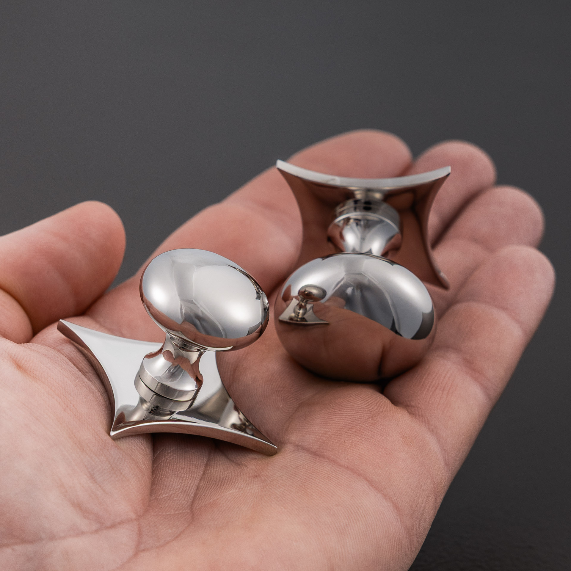 grace star cabinet knob polished nickel