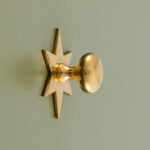 grace star cabinet knob polished brass
