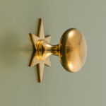 grace star cabinet knob polished brass
