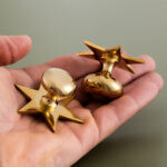grace star cabinet knob polished brass