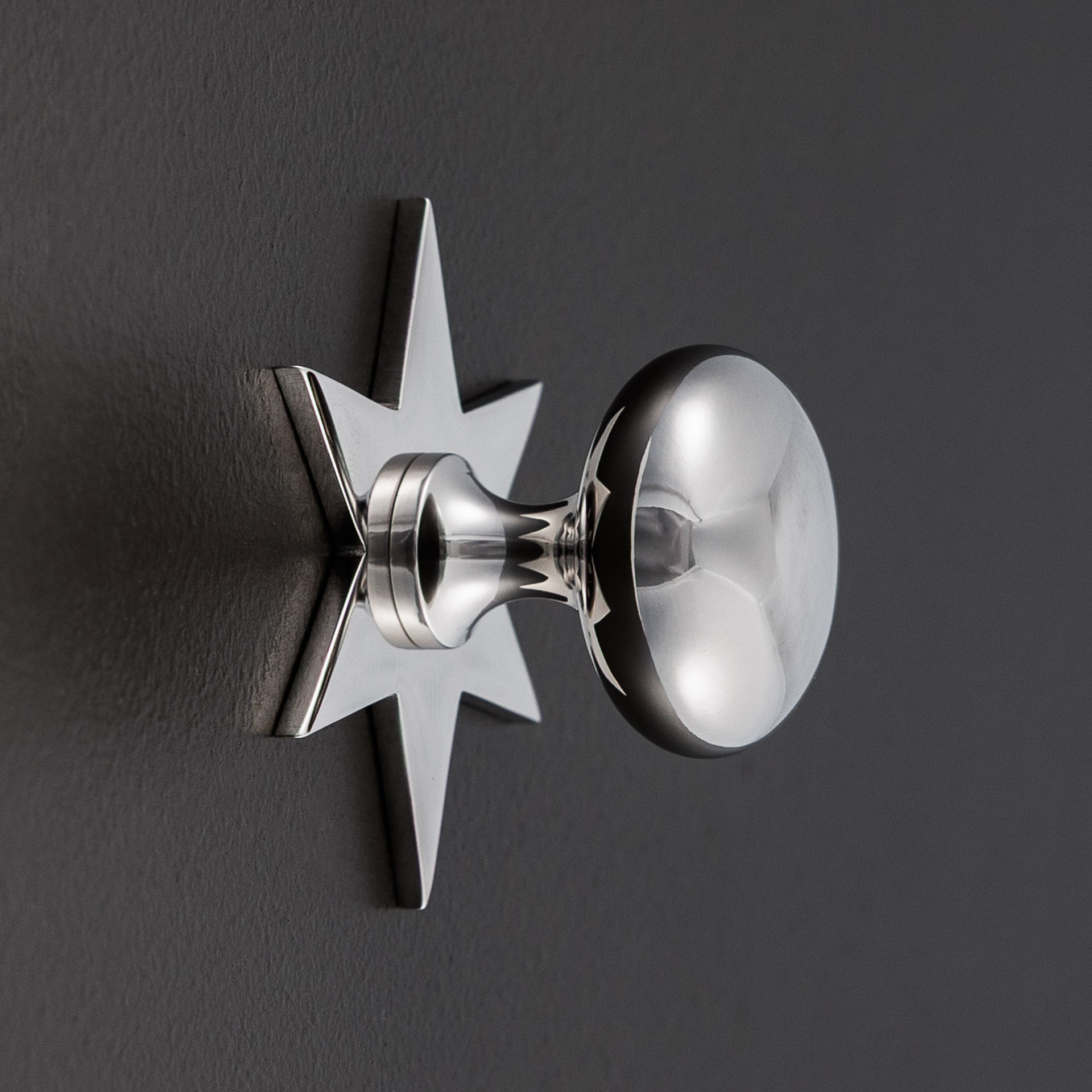 grace star cabinet knob polished nickel
