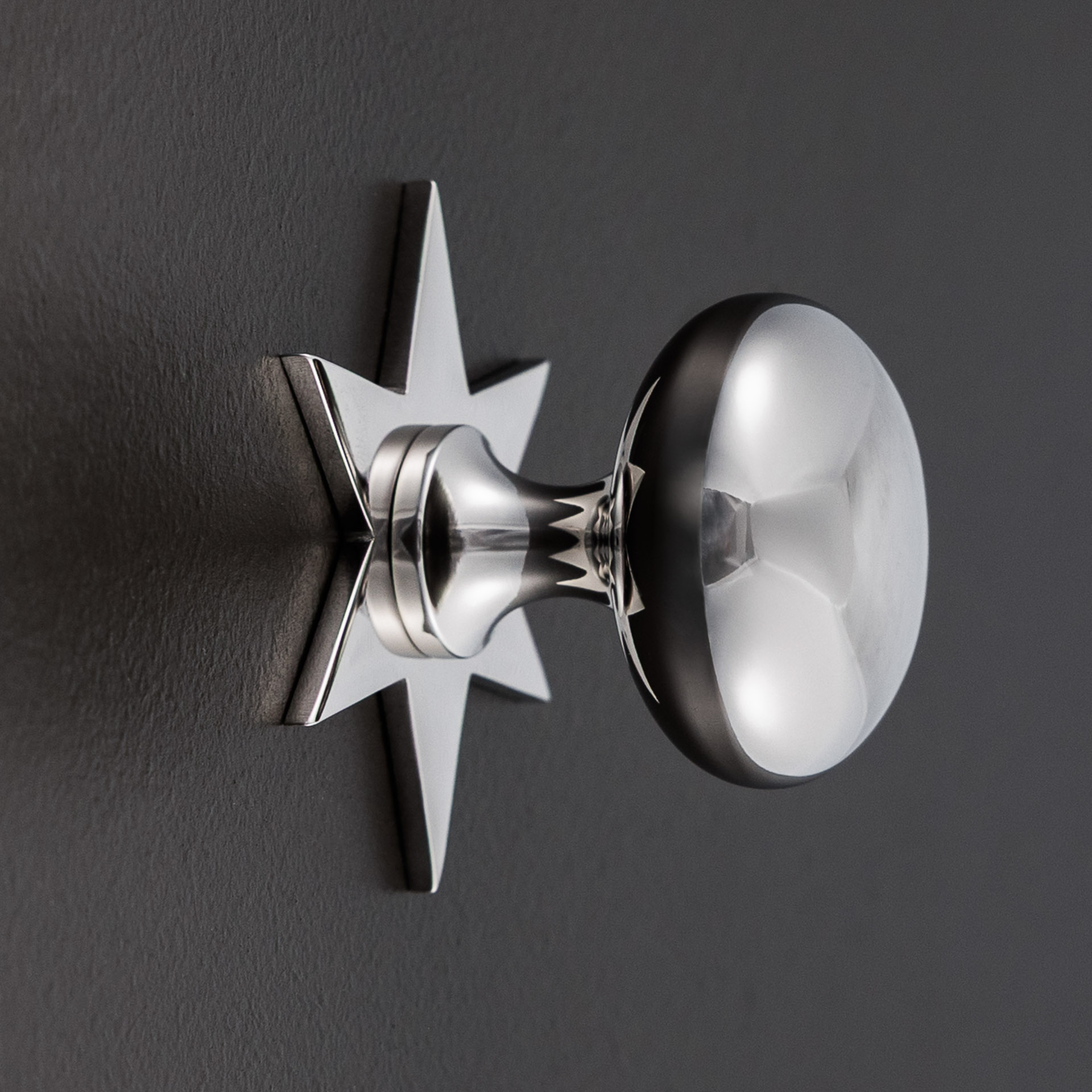 grace star cabinet knob polished nickel