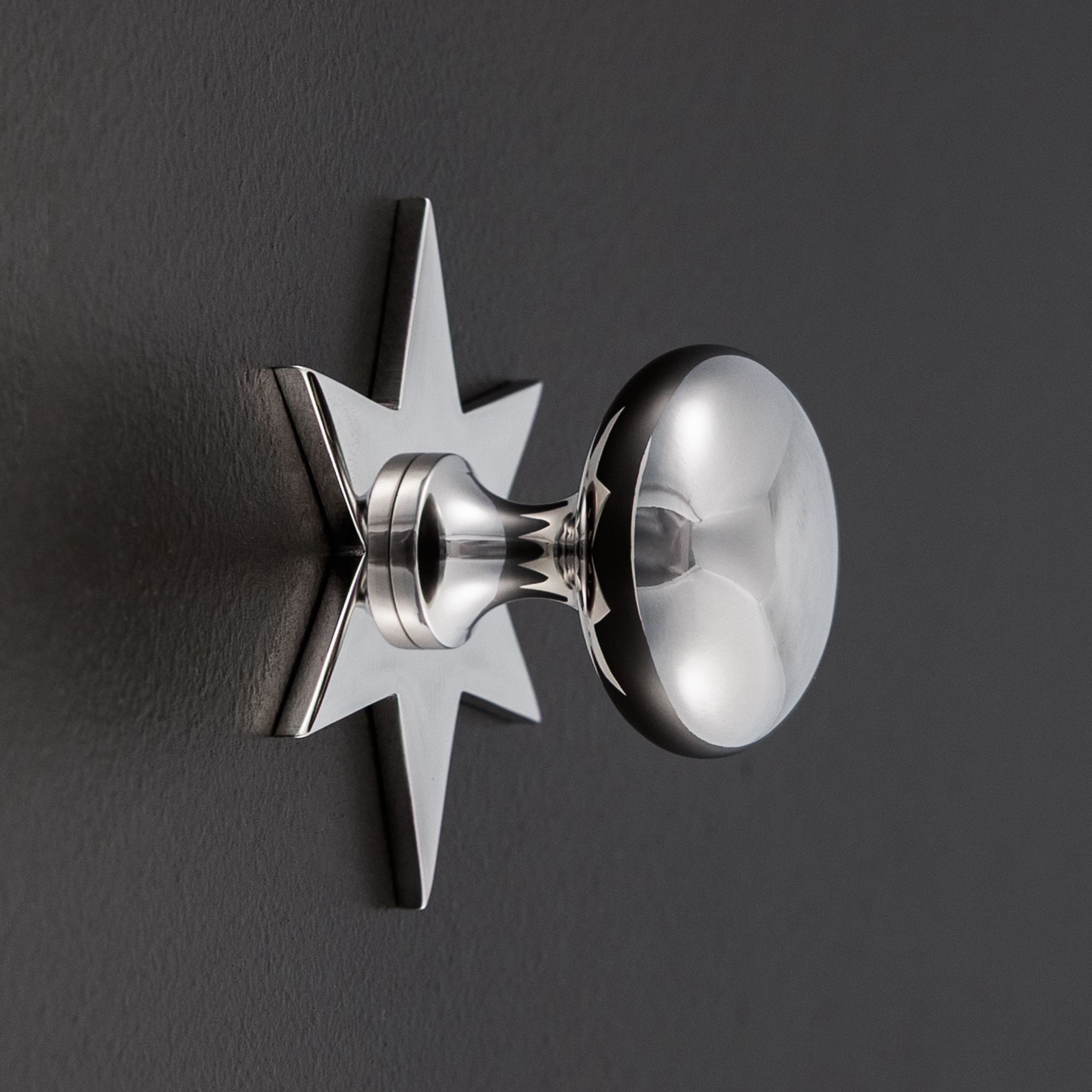 grace star cabinet knob polished nickel