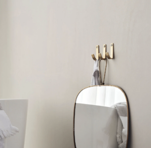 satin brass hooks set of 3