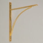 apperley shelf bracket polished brass (large)