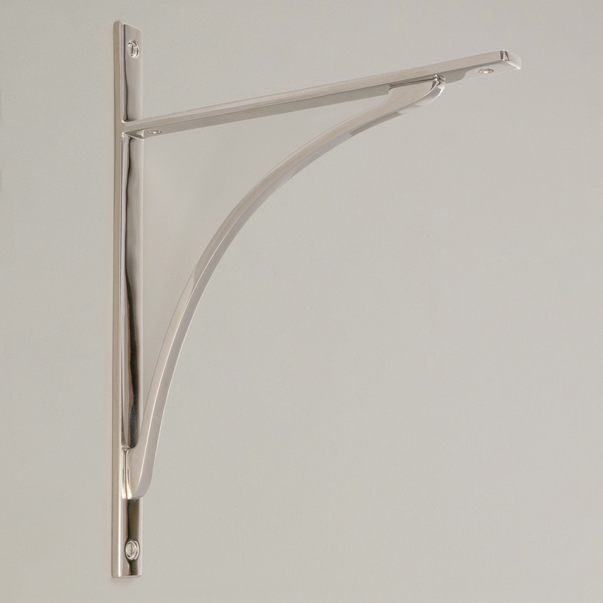 apperley shelf bracket polished nickel (large)