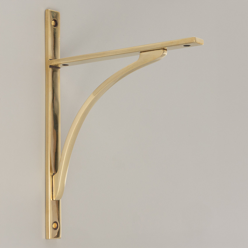 apperley shelf bracket polished brass (small)