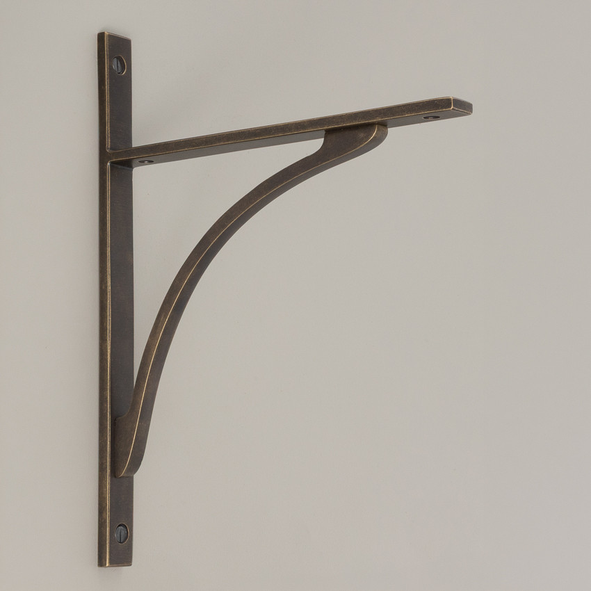 apperley shelf bracket burnished brass