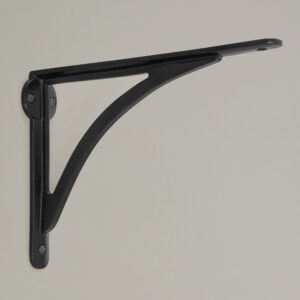 curved shelf bracket black