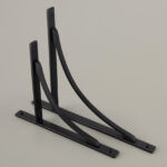 apperley shelf bracket matt black (small)