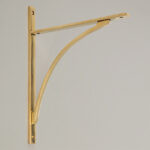 apperley shelf bracket aged brass (large)