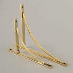 apperley shelf bracket aged brass (large)