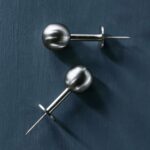 ball hooks silver (set of 2)
