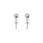 ball hooks silver (set of 2 small)