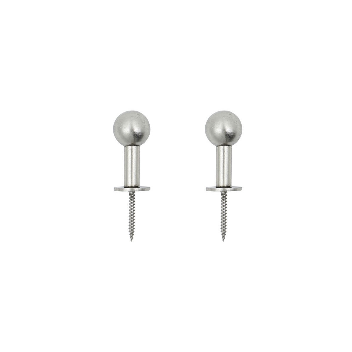 ball hooks silver (set of 2 small)