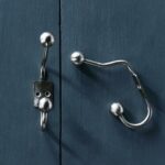 ball hat & coat hooks silver (set of 2)
