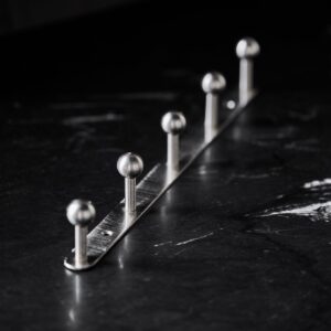 ball hook rail silver