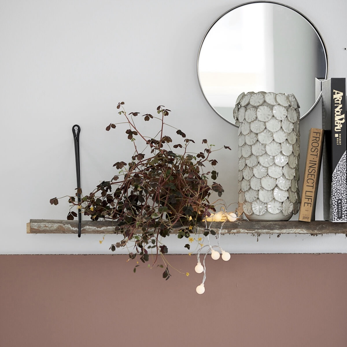black shelving brackets