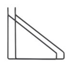black shelving brackets