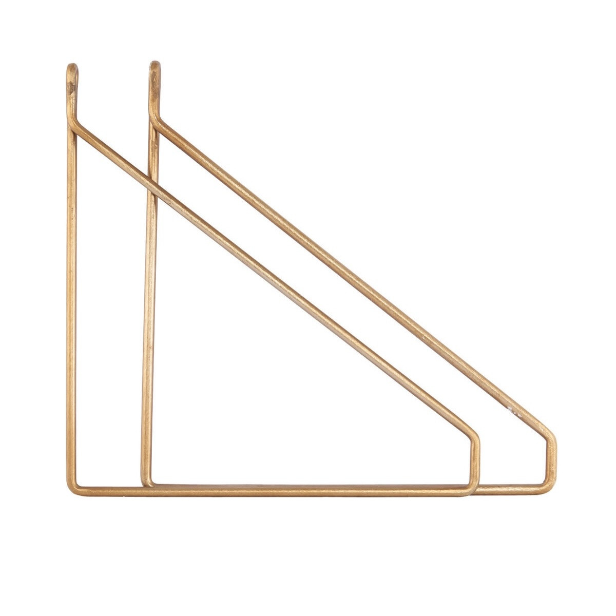 brass shelving brackets