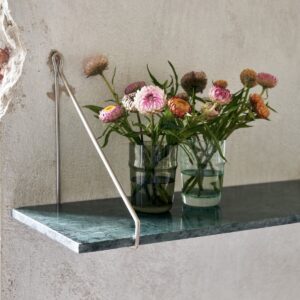 silver shelving brackets