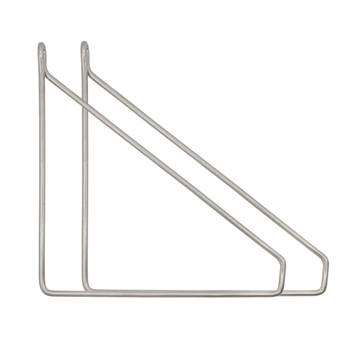 silver shelving brackets