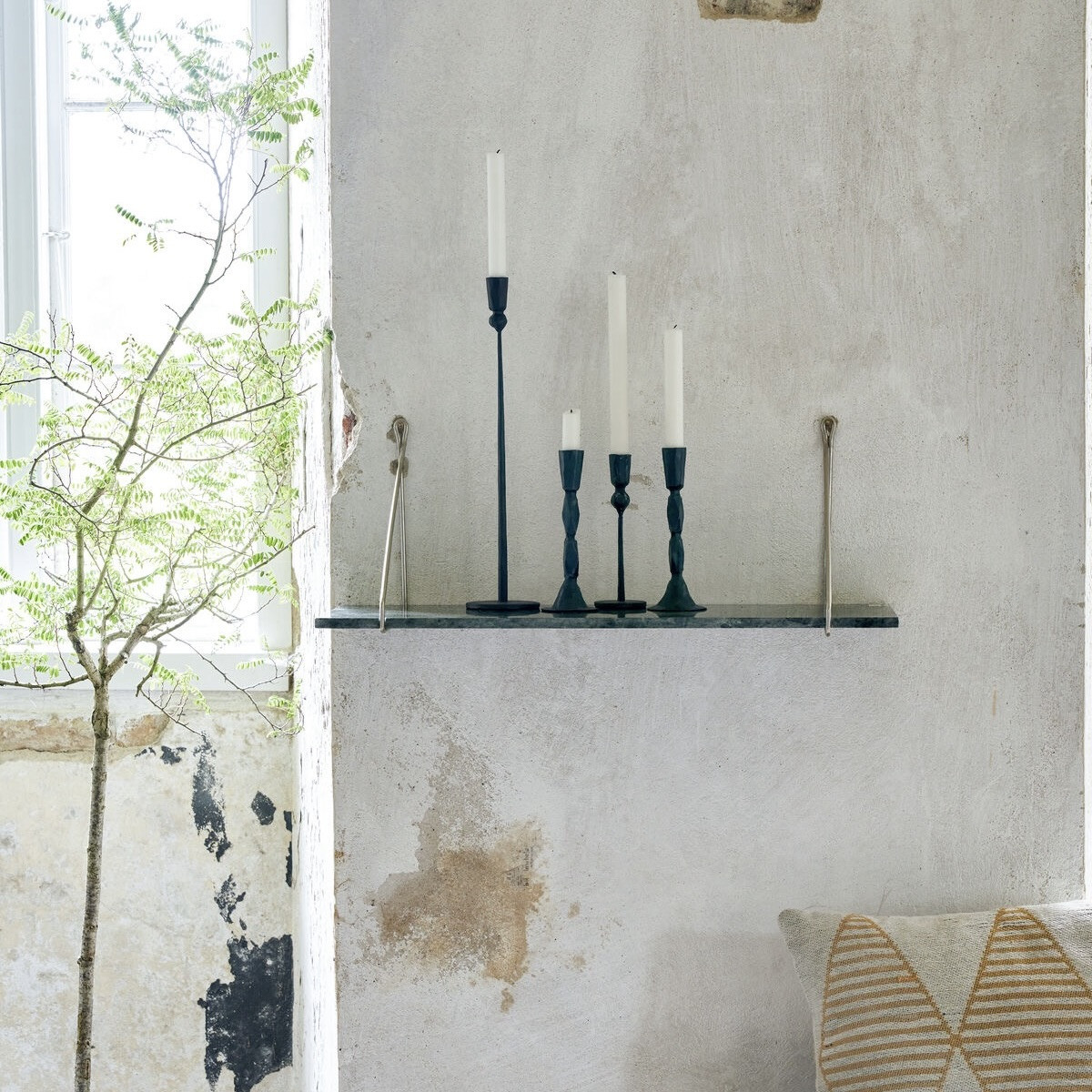 silver shelving brackets