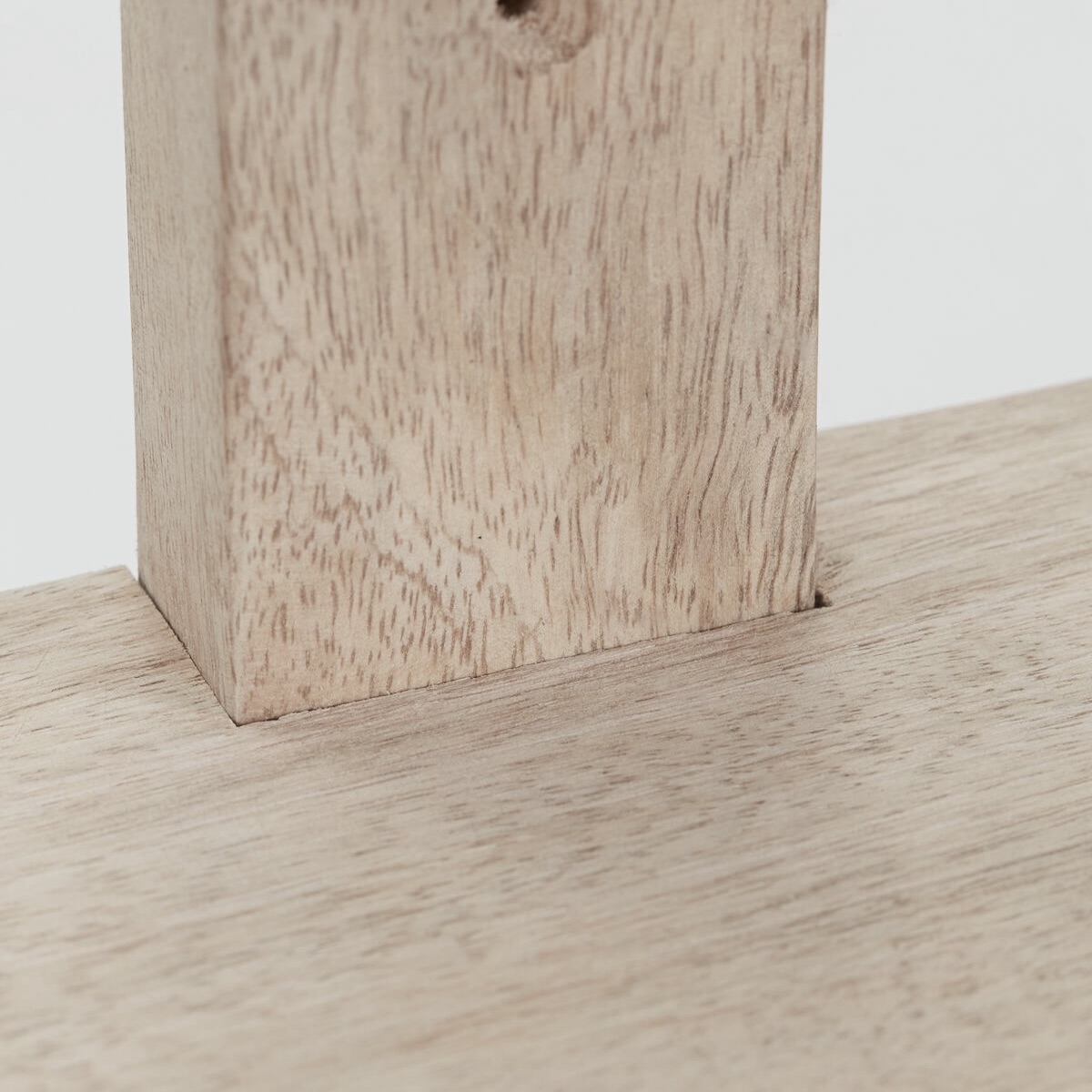 mango wood triple shelves