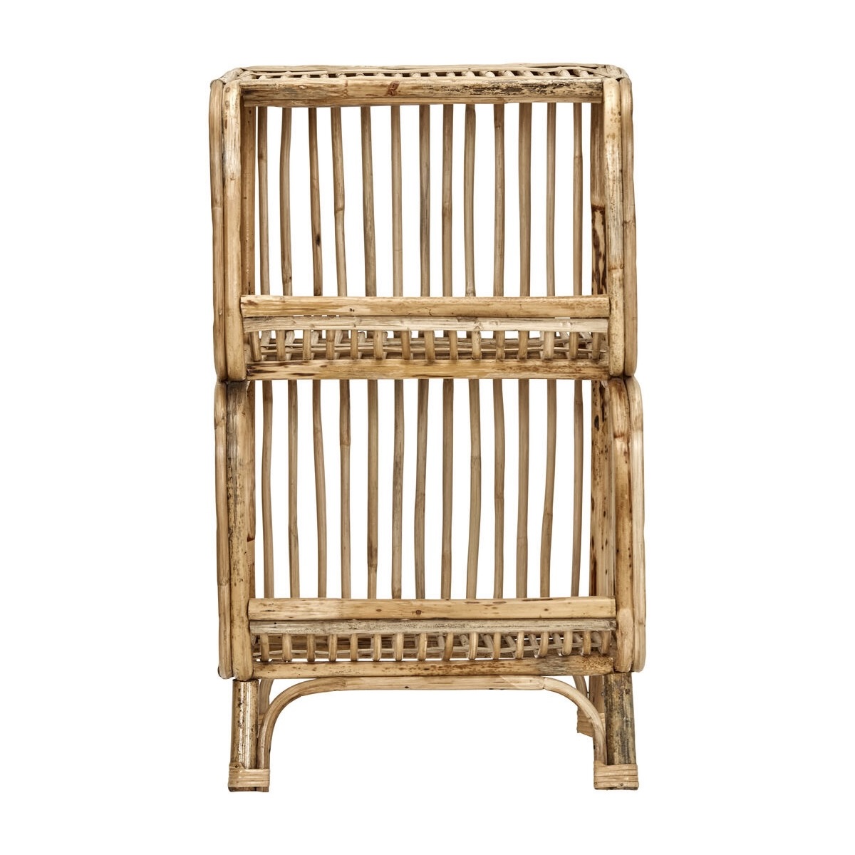 rattan shelving unit
