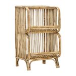 rattan shelving unit
