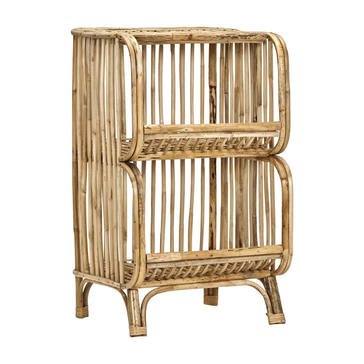 rattan shelving unit