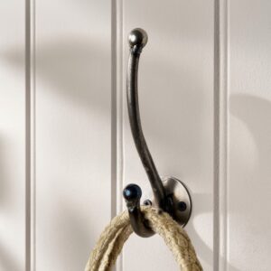 raw metal hat & coat hook