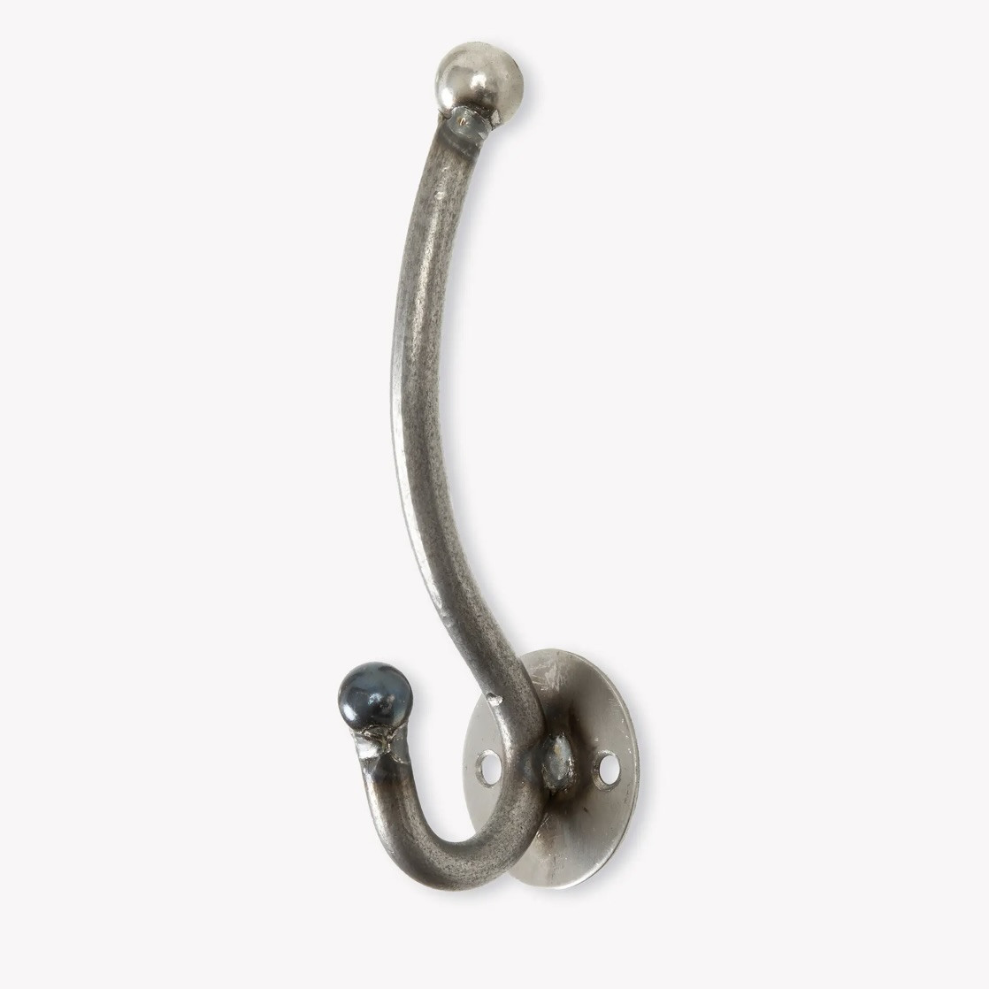 raw metal hat & coat hook