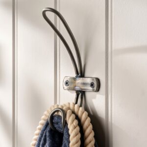 raw metal looped hook