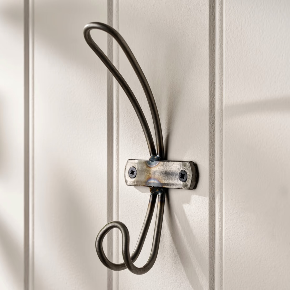 raw metal looped hook