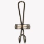 raw metal looped hook