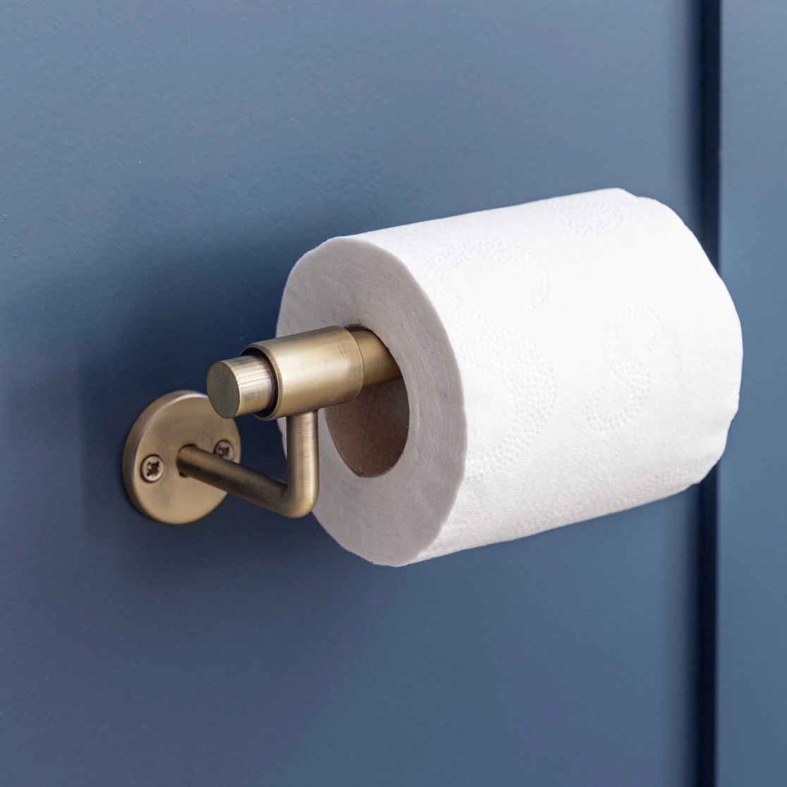 toilet roll holder antique brass