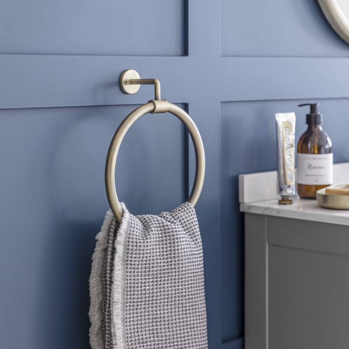 towel ring antique brass