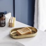 bathroom tray antique brass